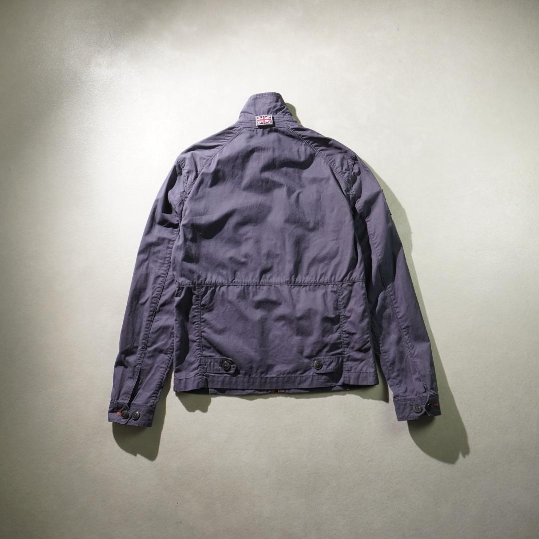 super dry ワークジャケット フルジップ ミリタリー ブルー/PW101