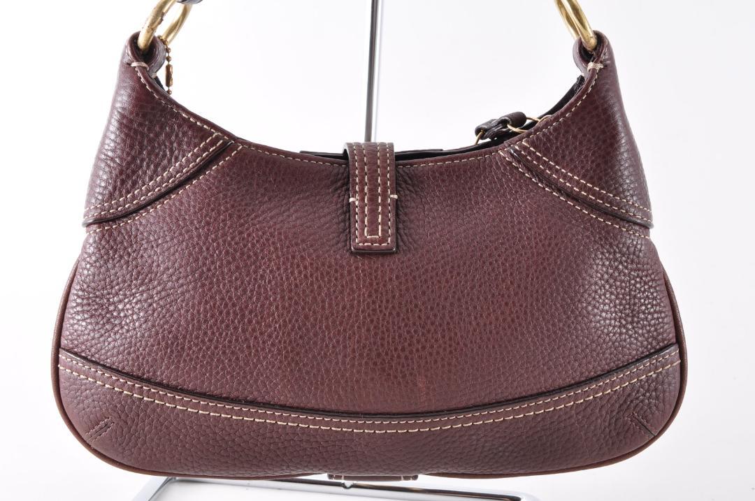 未使用 COACH コーチ 10284 ワンショルダーバッグ シボ革 ブラウン 未使用 COACH コーチ 10284 ワンショルダーバッグ シボ革