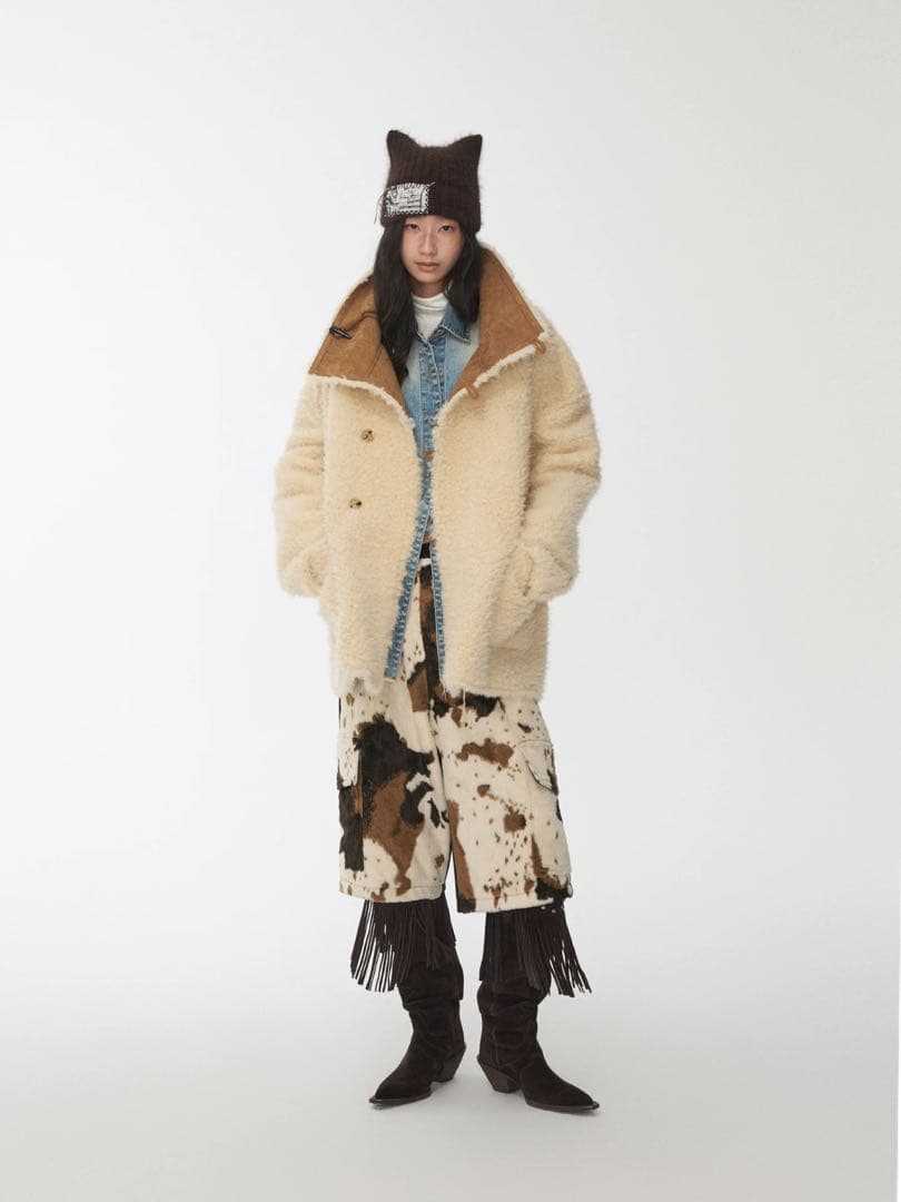 studioムートンコート ブラウン