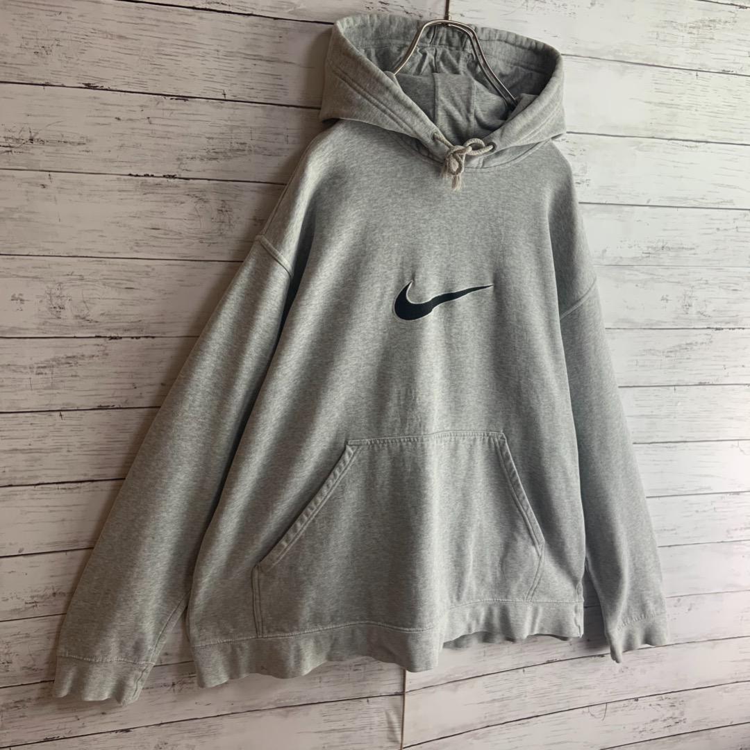 入手困難】ナイキ NIKE センタービッグロゴ刺繍入りゆるだぼパーカー 入手困難】ナイキ NIKE センタービッグロゴ刺繍入りゆるだぼパーカー