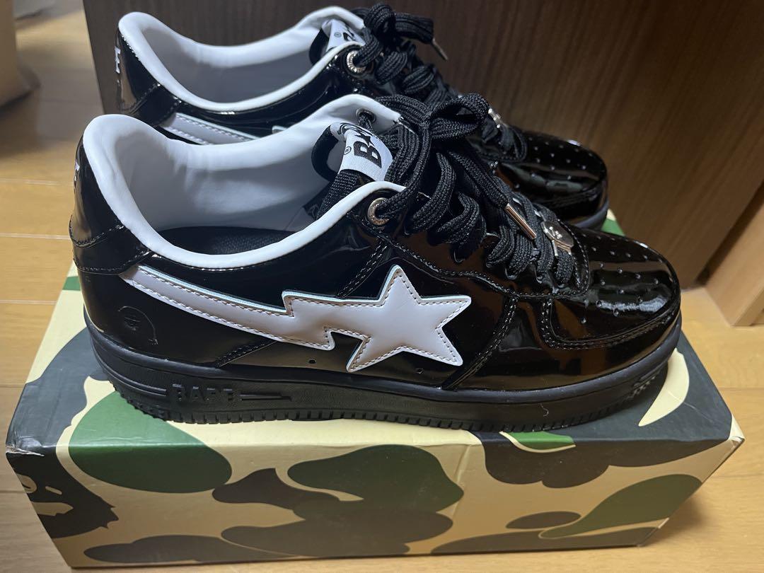 BAPE STA ブラック ホワイト スニーカー