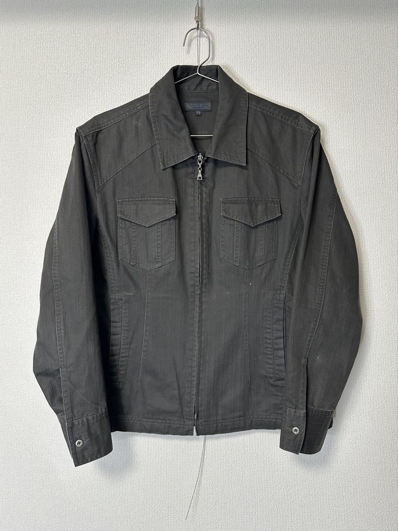coton zip up bluson