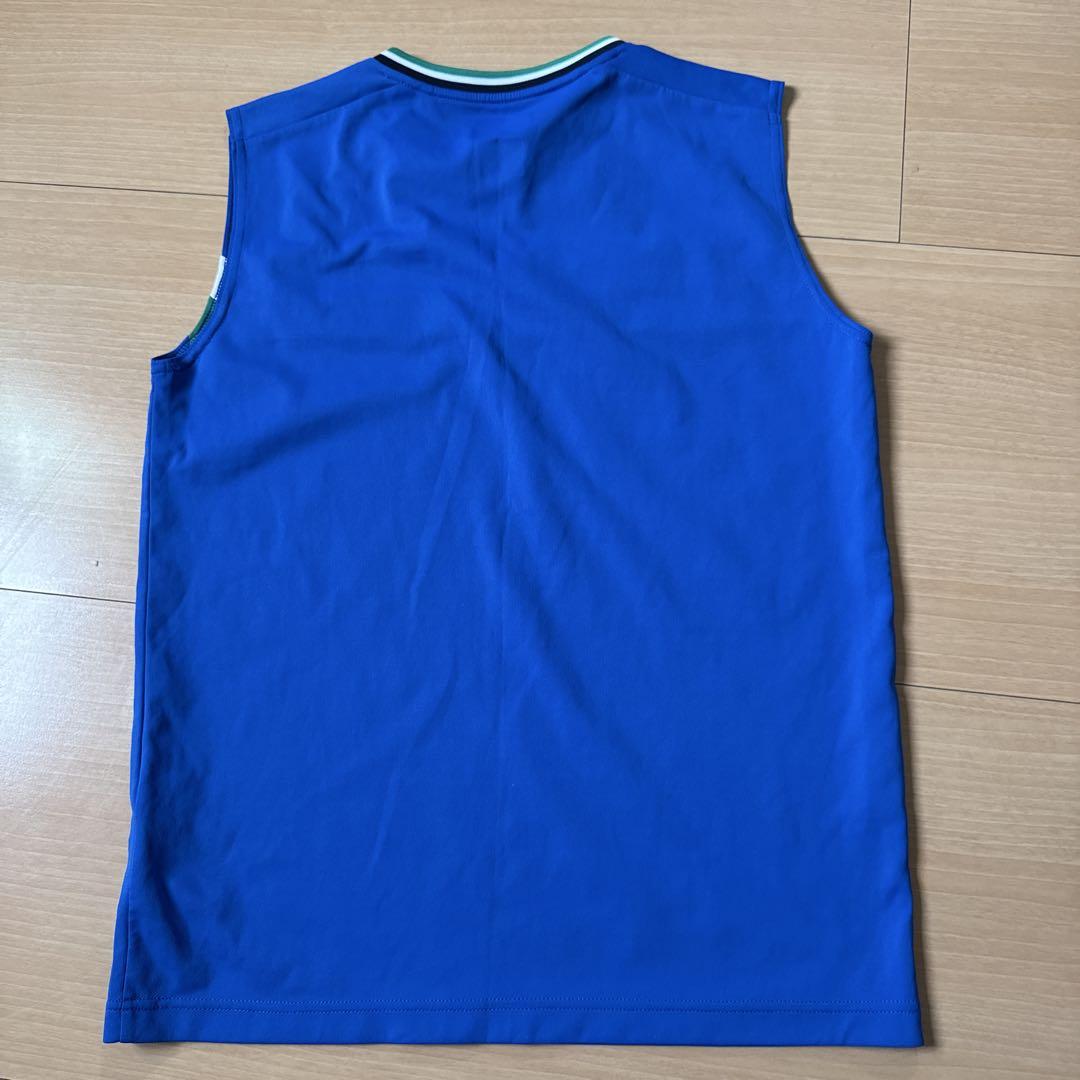 ヨネックス　バドミントン　青　ウェア　ノースリーブ