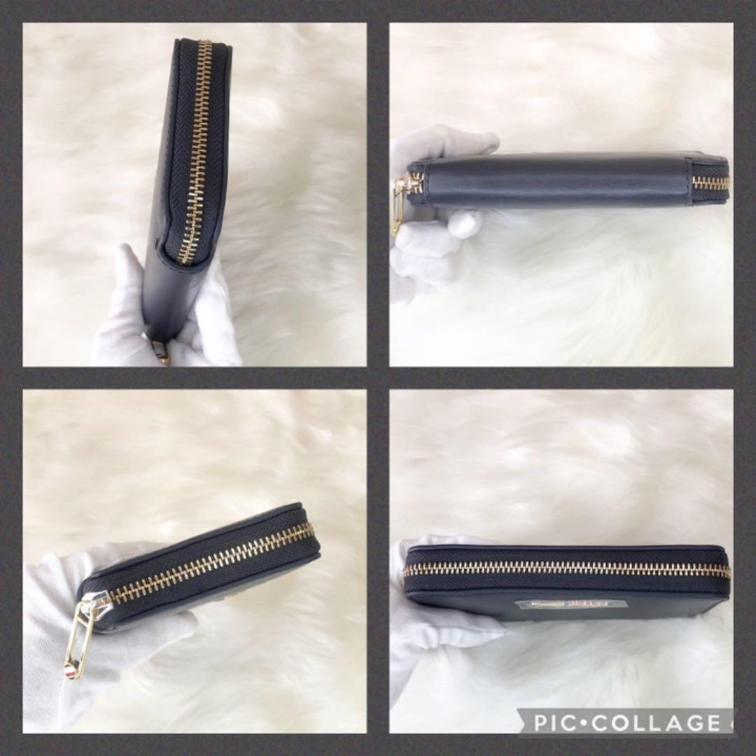 超激安得価 新品 ラウンドファスナー 財布 濃紺 LDv6W-m65238189927 箱付き TommyHilfiger 高品質定番