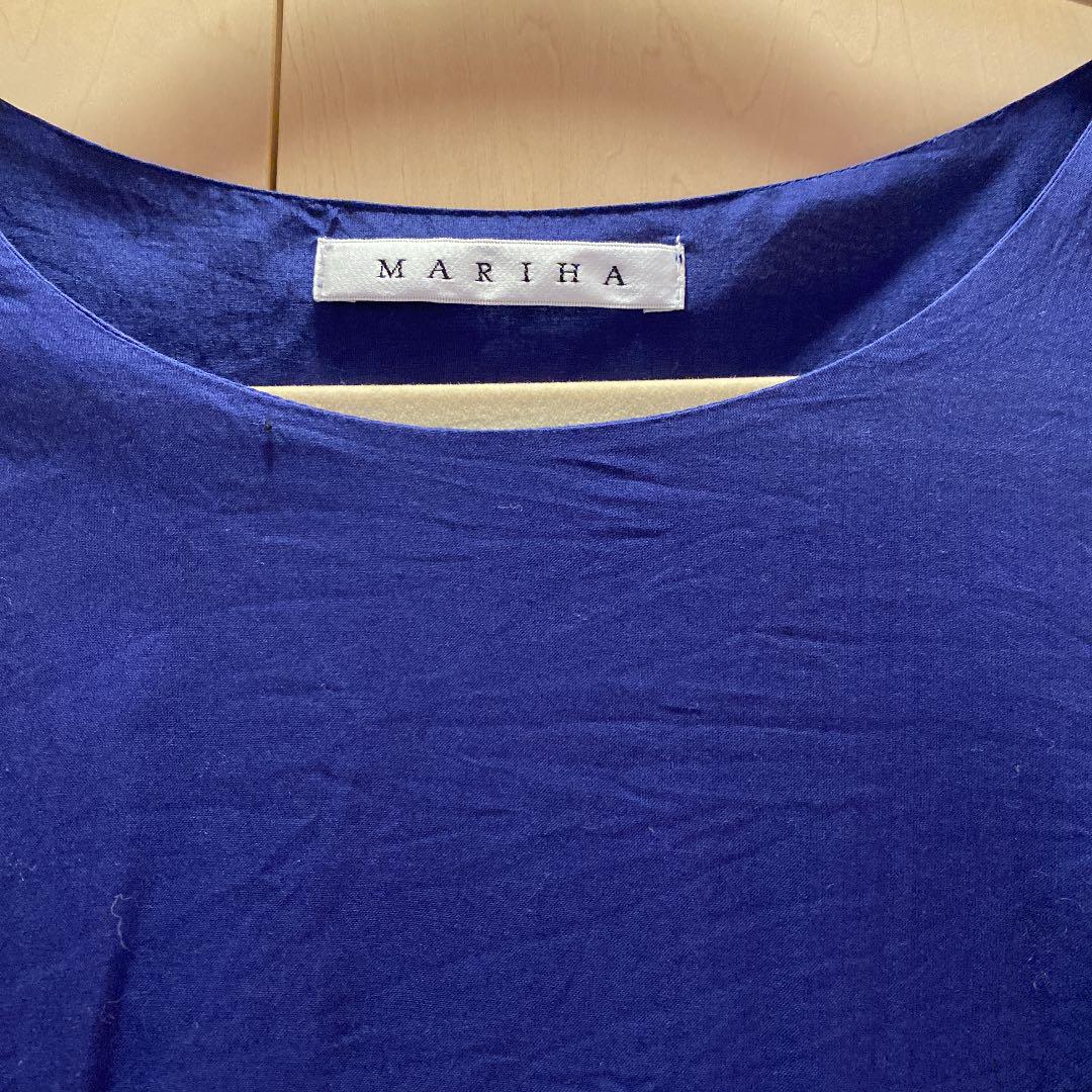 MARIHA マリハ 花園のドレス 青 ブルー used ロングワンピース