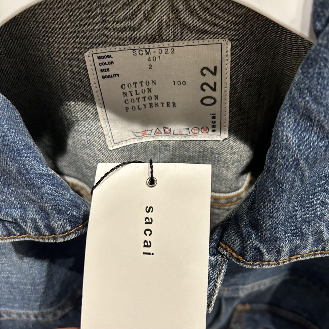 sacai Denim x Nylon Twill Jacket ドッキング