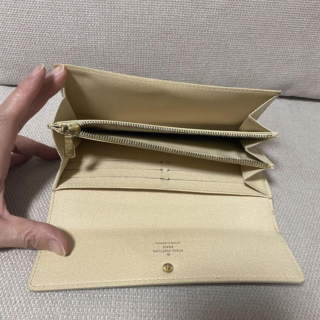 【ルイヴィトン】箱付き ダミエ アズール 長財布