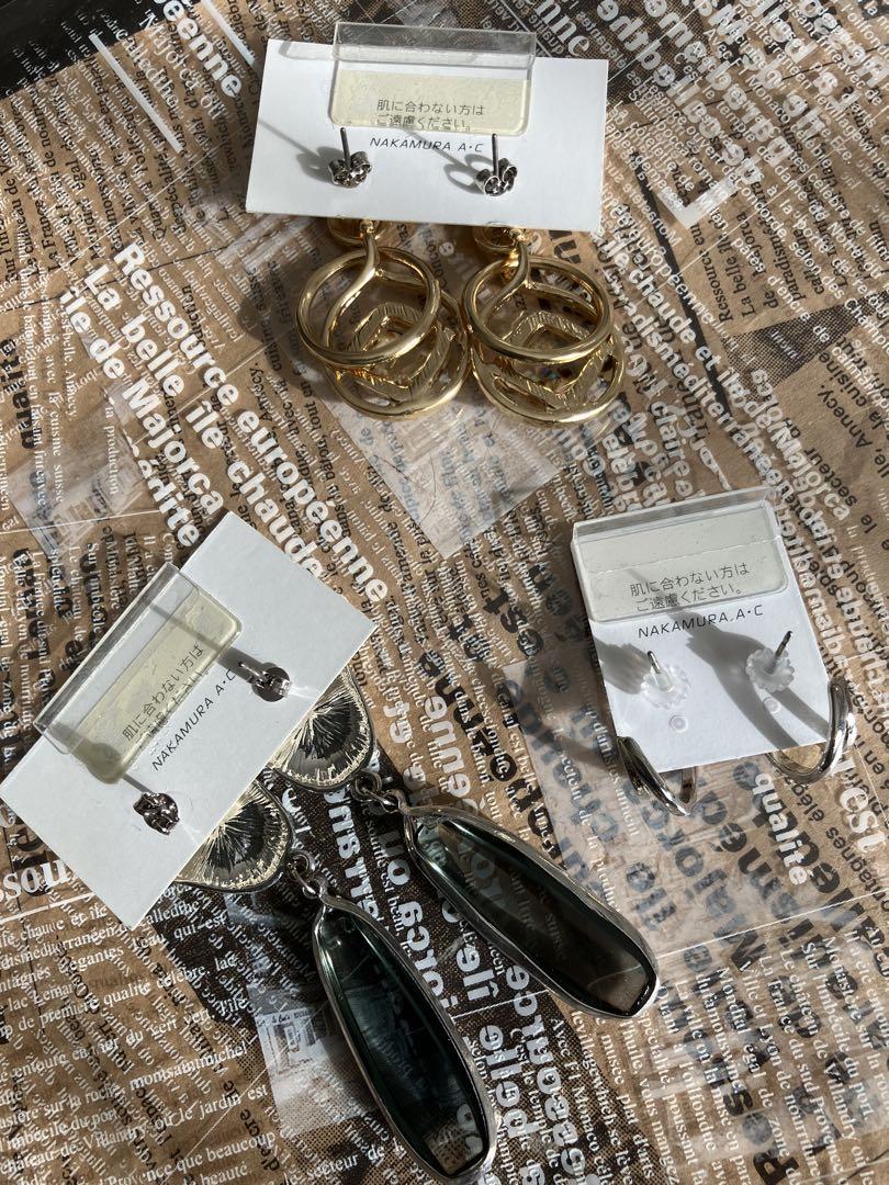 新品 courrier ニッケルフリー ピアス3点セット 新品 courrier ニッケルフリー ピアス3点セット