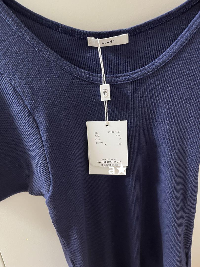 CLANE SCOOP LINE RIB TOPS - メルカリ