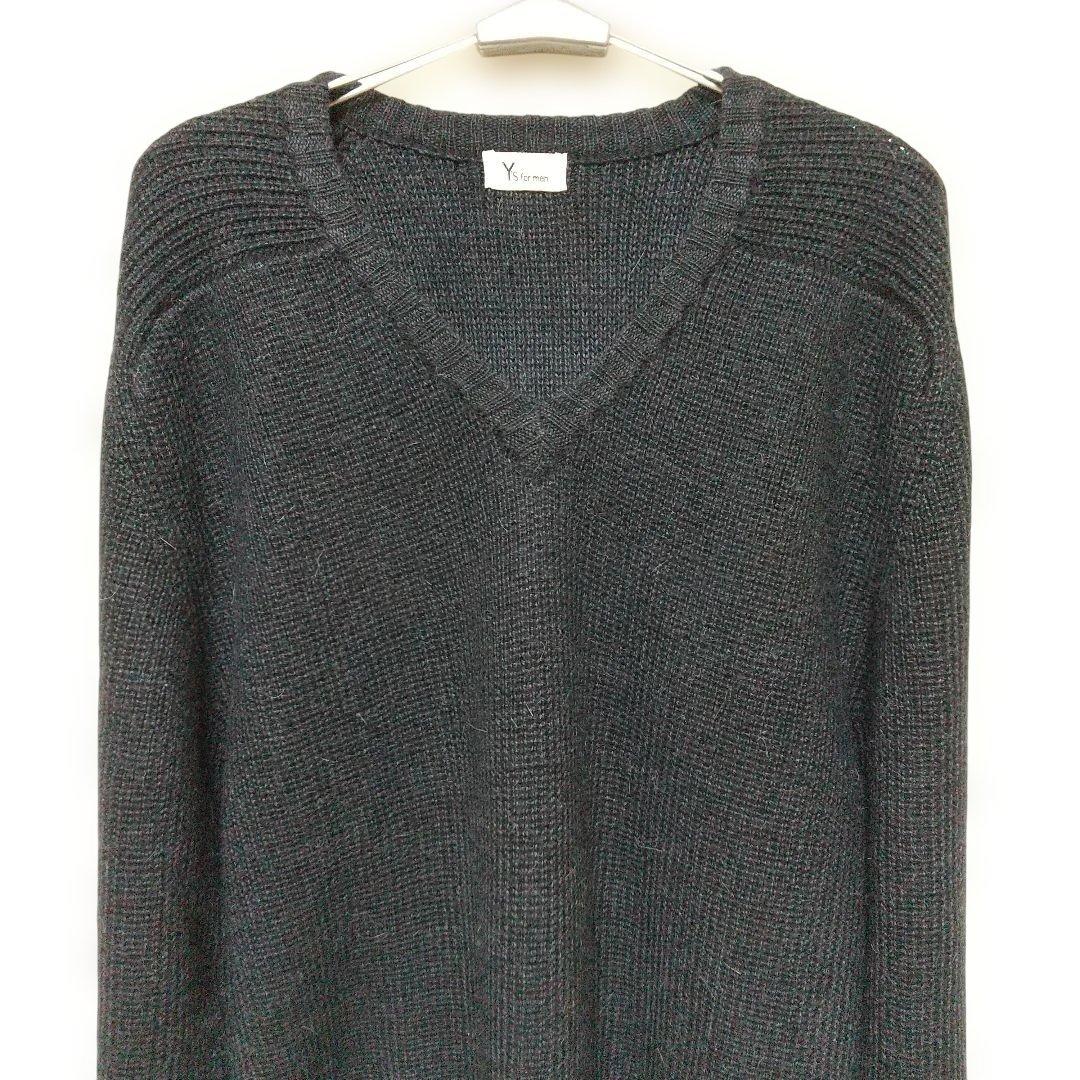 80’s Y s for men Vネックラグランセーター L位 SIZE Y s for men