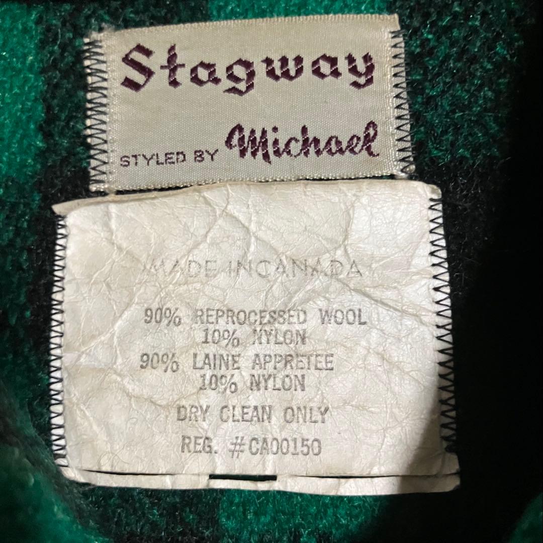 70s カナダ製 ビンテージ Stagway ウール フランネル シャツ CPO 70s カナダ製 ビンテージ Stagway ウール フランネル シャツ CPO