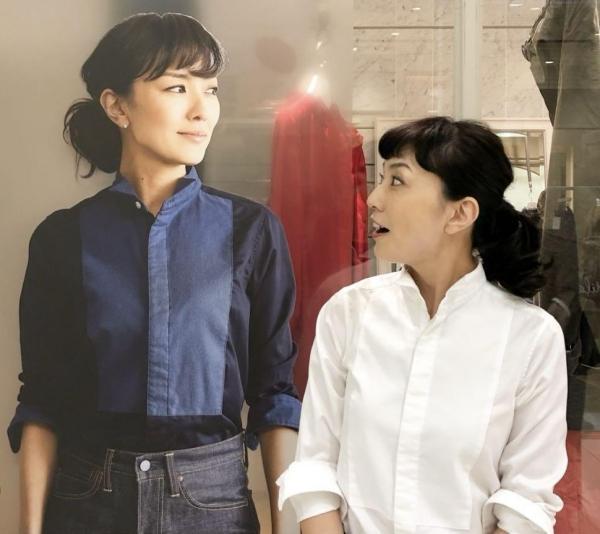 こじこじ　板谷由夏さん着用 SINME シンメ シャツブザム M 白