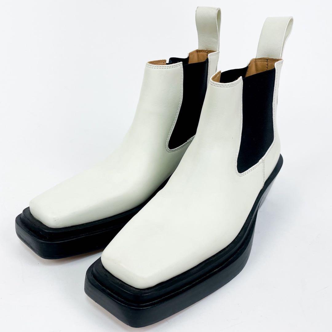 BOTTEGA VENETA チェルシーブーツ The Lean ホワイト