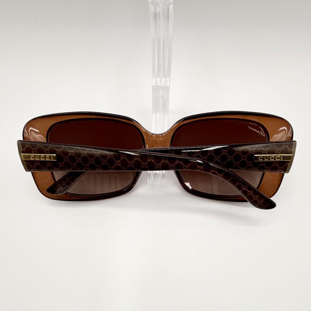 【極美品】GUCCI グッチ モノグラム ケース付き ブラウン ロゴ