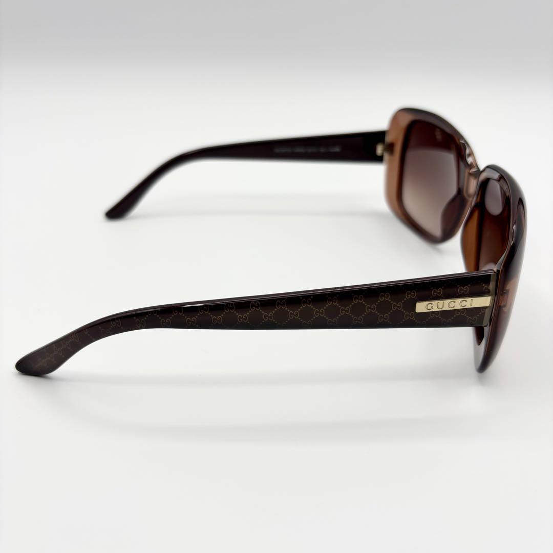 【極美品】GUCCI グッチ モノグラム ケース付き ブラウン ロゴ