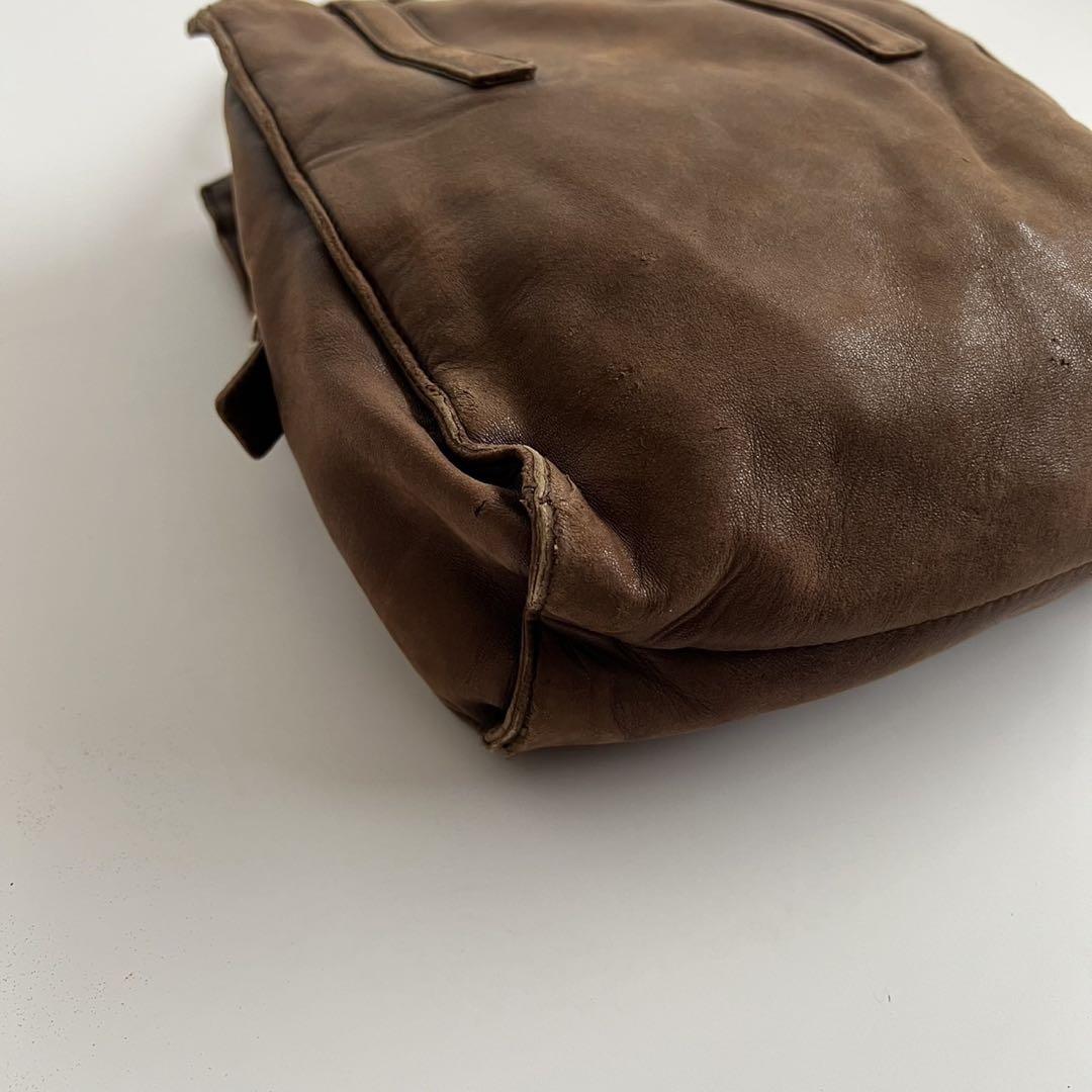 90s PRADA VINTAGE LEATHER TOTE HAND BAG