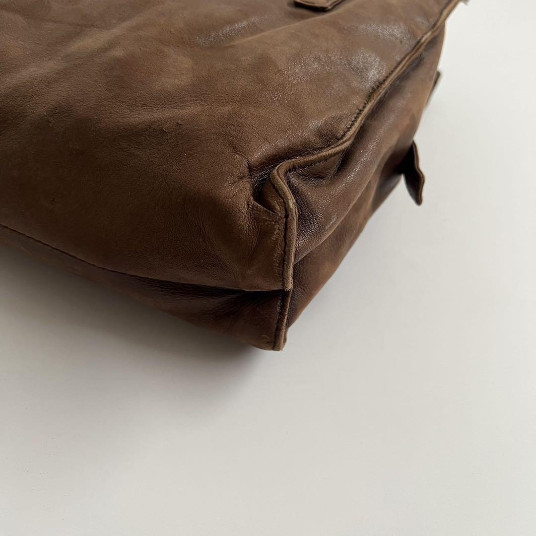 90s PRADA VINTAGE LEATHER TOTE HAND BAG