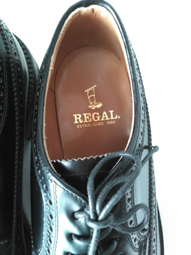 ☆未使用 REGAL リーガル 2589 革靴 希少! 旧旧ロゴ ウィング ☆未使用 REGAL リーガル 2589 革靴 希少! 旧旧ロゴ ウィング