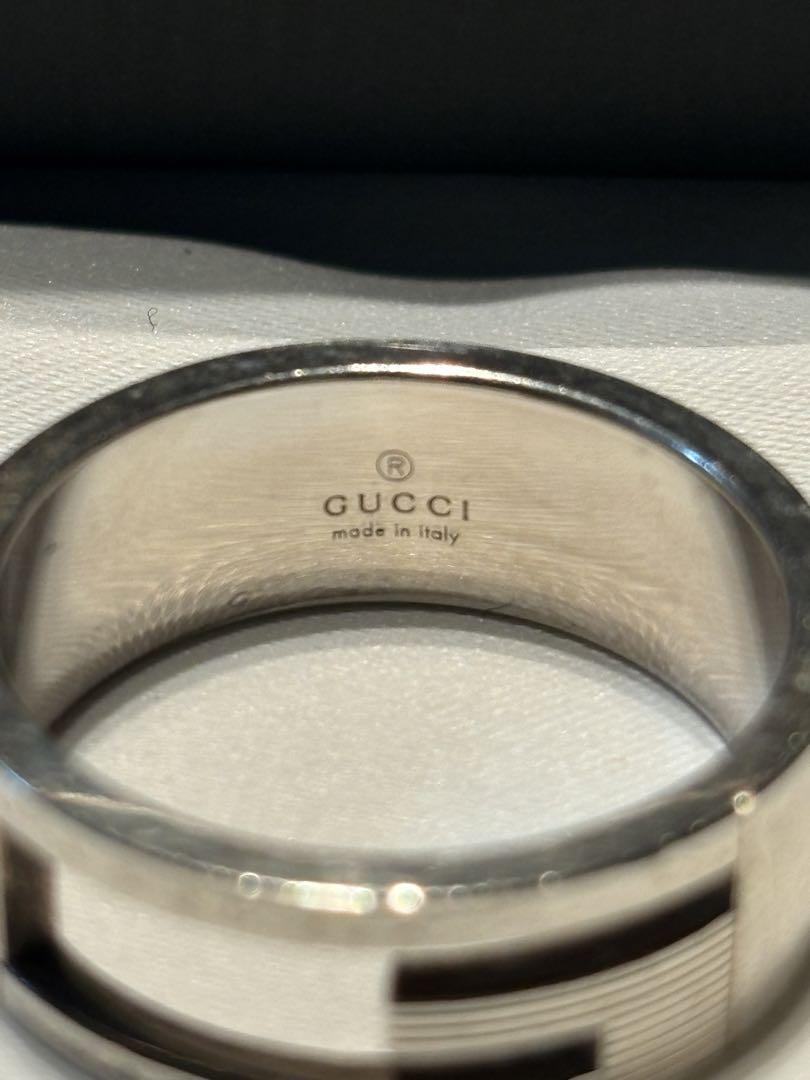 GUCCI シルバーリング モダンデザイン　23号