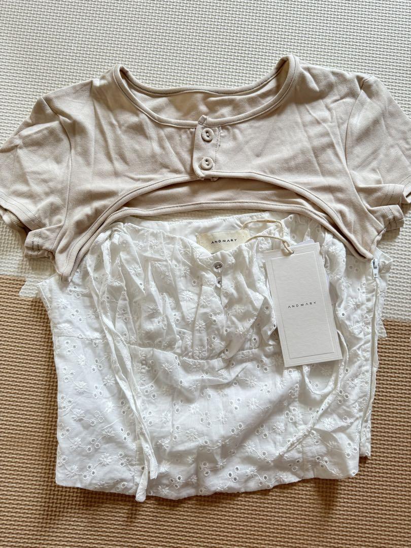 トップス Poppy cotton lace set andmary ANDMARY】Poppy cotton lace set