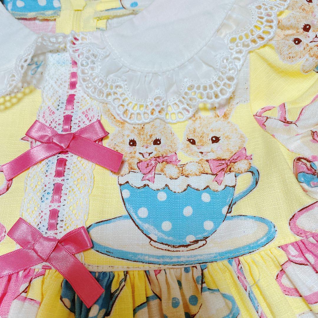 うさぎティーカップワンピース|シャーリーテンプル