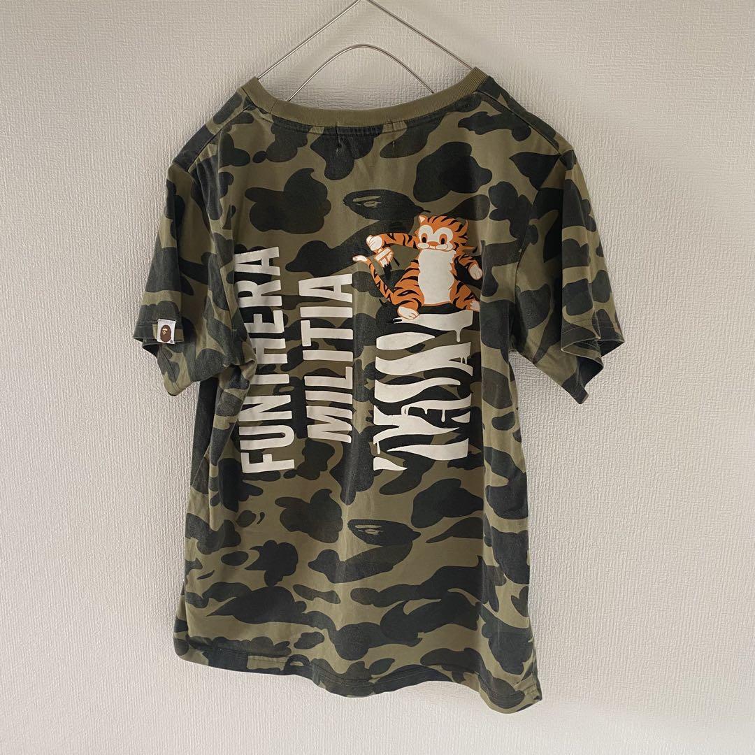 90sabathingapeアベイシングエイプtシャツ迷彩カモsmメンズ半袖