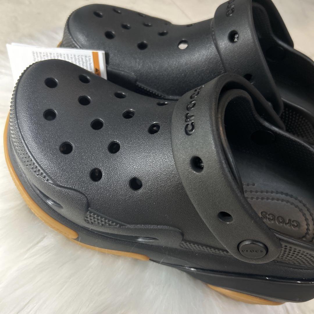 【新品タグ付】crocs バブルクラッシュ クロッグ ブラック 23cm 厚底 crocs/クロックス】バブル クラッシュ クロッグ/BUBBLE CRUSH