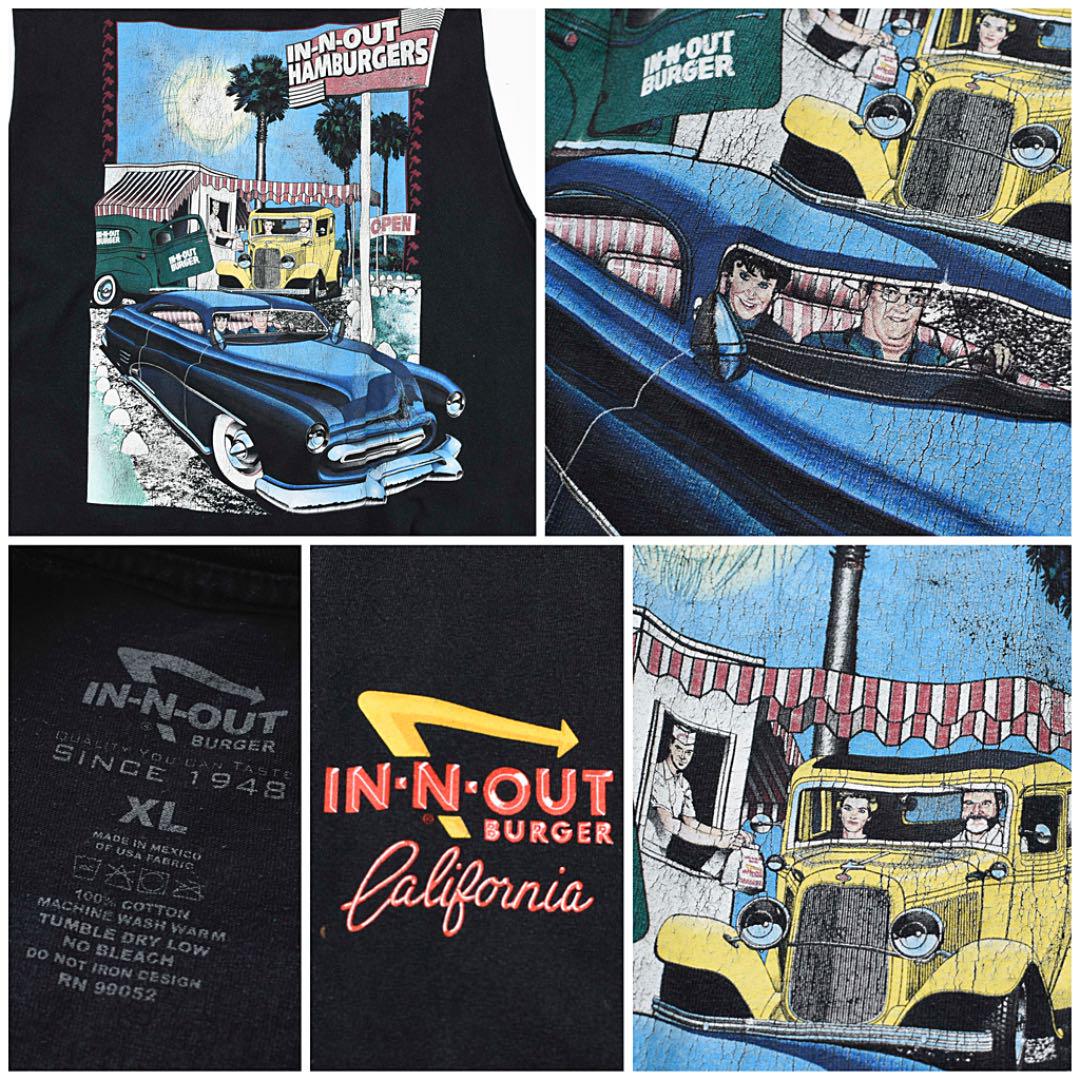IN-N-OUT BURGER cutoff sleeve T shirt PvWzF-m65259103715 大人気人気