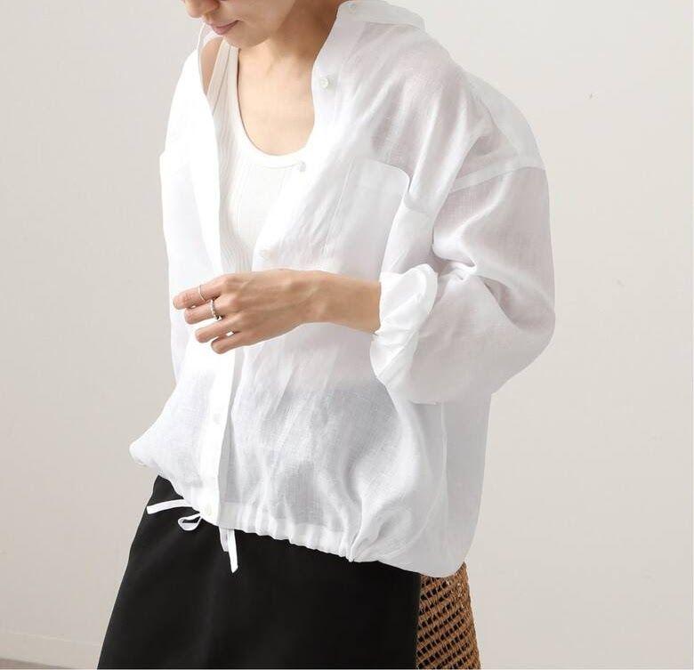 【訳あり】FRAMe WORK ≪追加≫フレンチリネンドロストシャツ