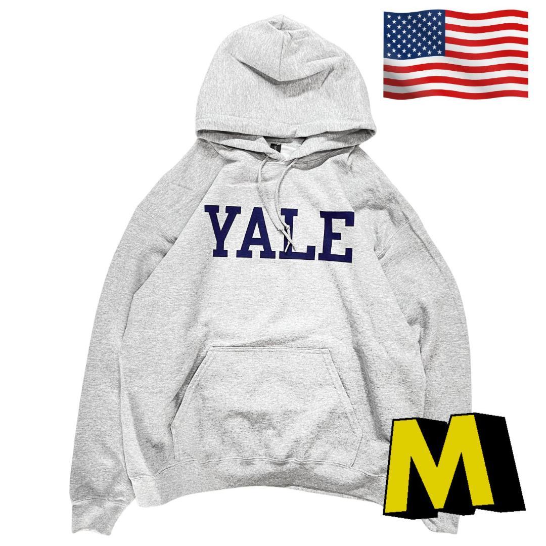 YALE パーカー アッシュ Mサイズ スウェット トレーナー カレッジ
