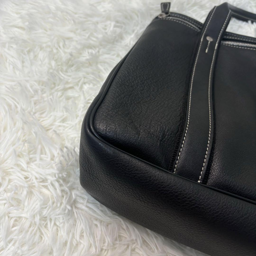 美品　Longchampロンシャン　レザー　本革　ハンドバッグ