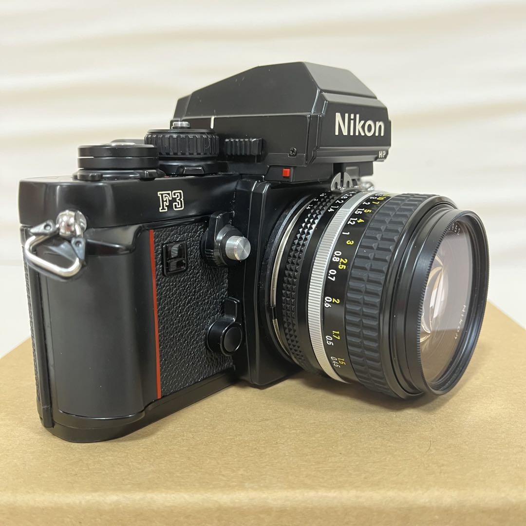 【きれいめファッション51選】上品さと清潔感をキープし 23日（日）まで値下げ【美品】Nikon F3 HP NIKKOR 3本セット フィルムカメラ