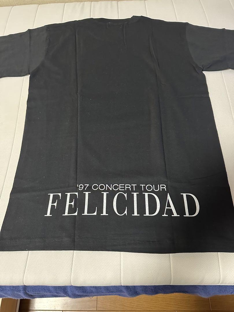 中森明菜 felicidad1997サイン入りTシャツ　ブラック