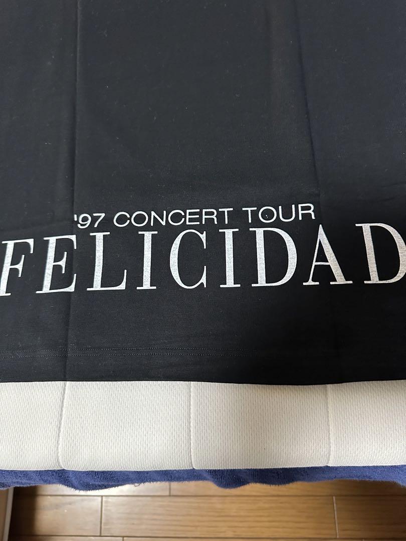 中森明菜 felicidad1997サイン入りTシャツ　ブラック