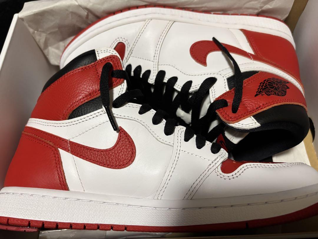 【極美品】AIR JORDAN1 RETRO HIGH OG ヘリテージ25.5