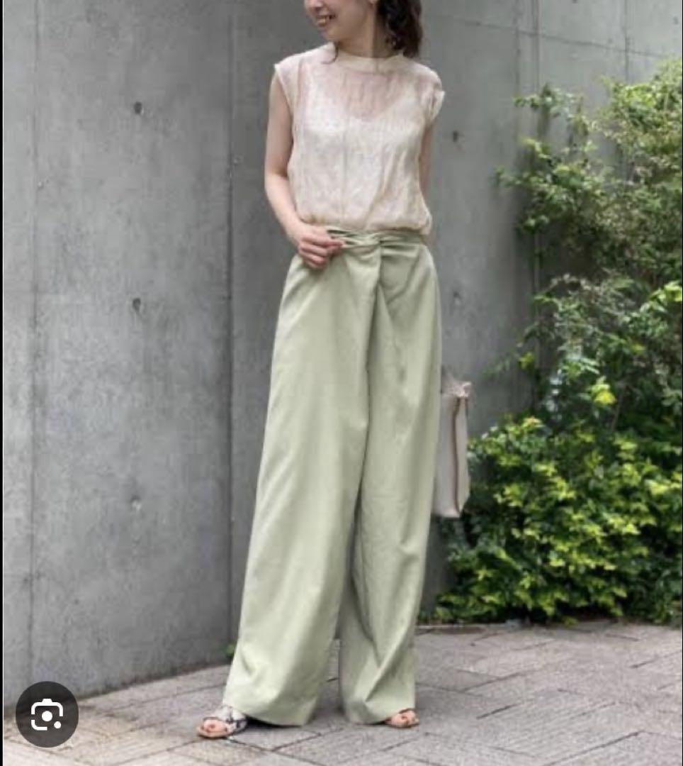 Noble フロントクロスワイドパンツ　新品未使用 値下げ！Noble フロントクロスワイドパンツ - メルカリ