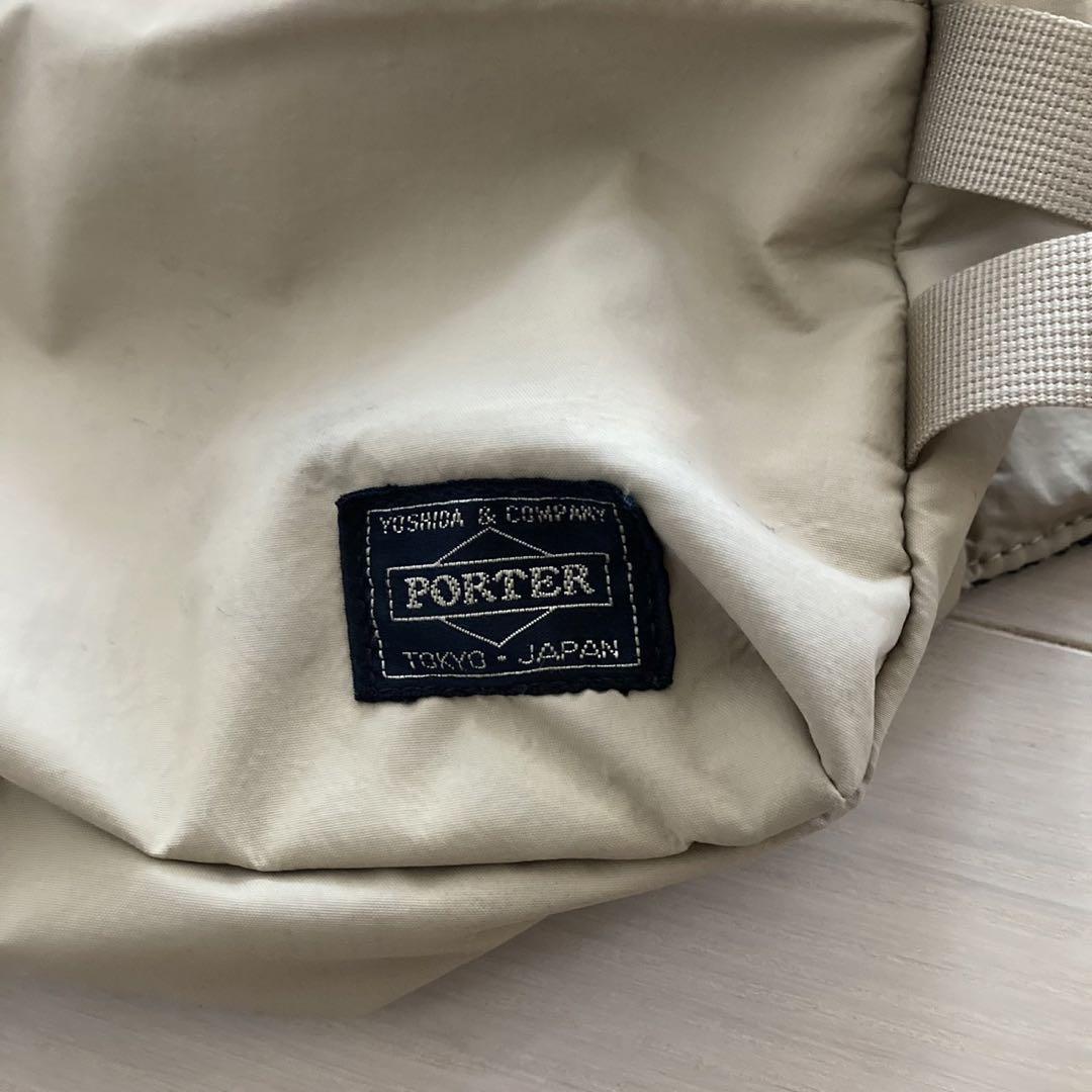 PORTER レイヤーウエストバッグ　ベージュ