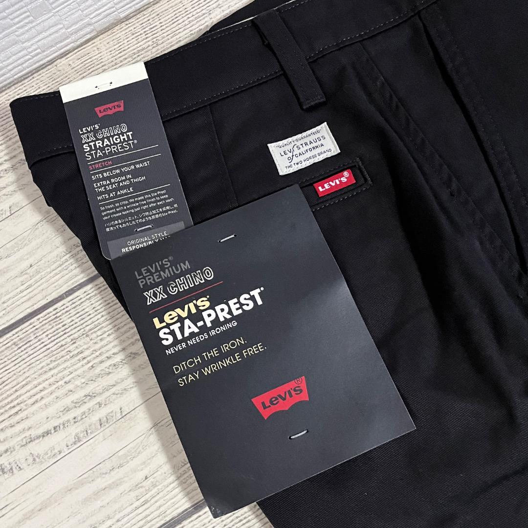リーバイス　levis スタプレ　ブラック　黒 w33 l30 黒タグ リーバイス スタプレ W:30インチ L:30インチ 黒 (タグ付き新品未