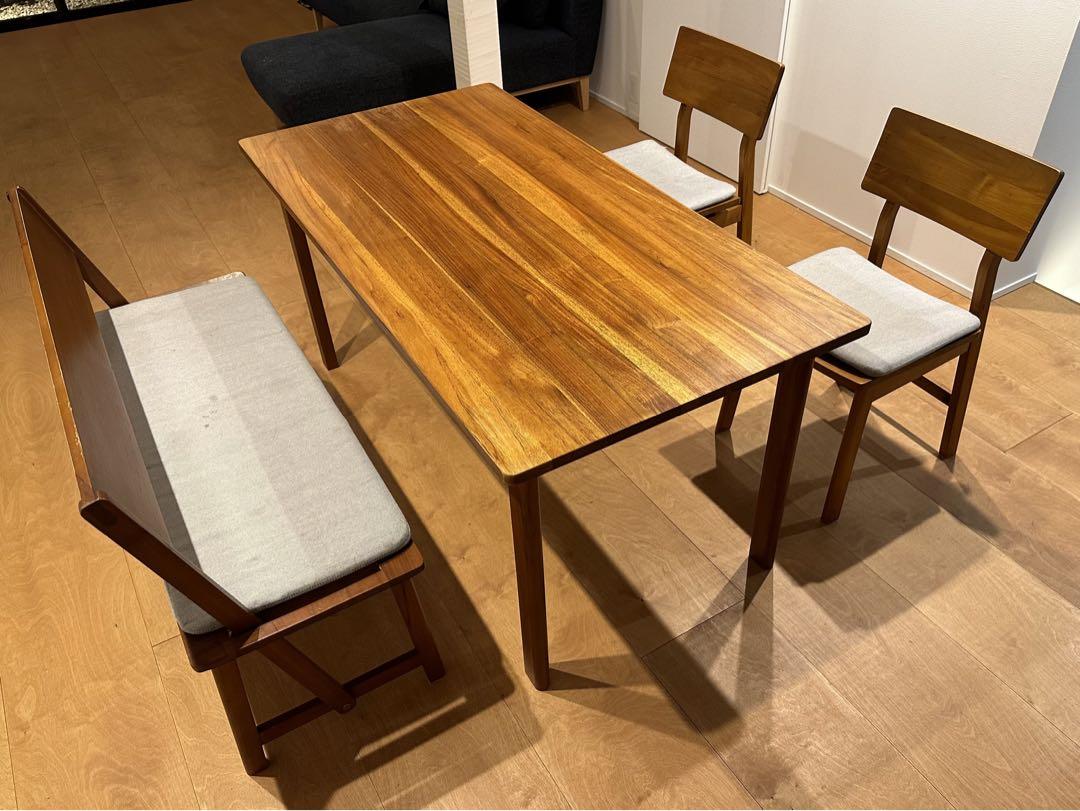 楽天市場】SCANTEAK ダイニングテーブル チーク無垢材 机 デスク