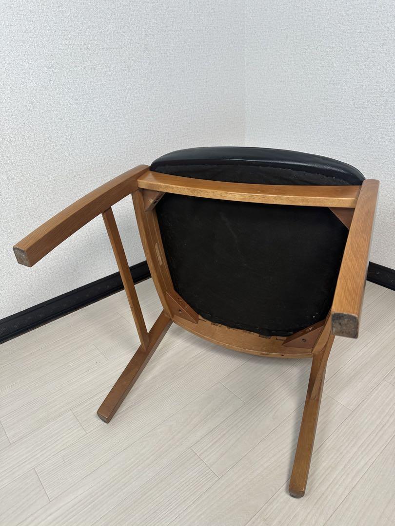 （3/4）カリモク ダイニングチェア レザー ※i4※