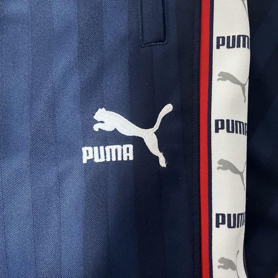 PUMA ネイビー ストライプジャージ プージャ ジャージ ネイビー