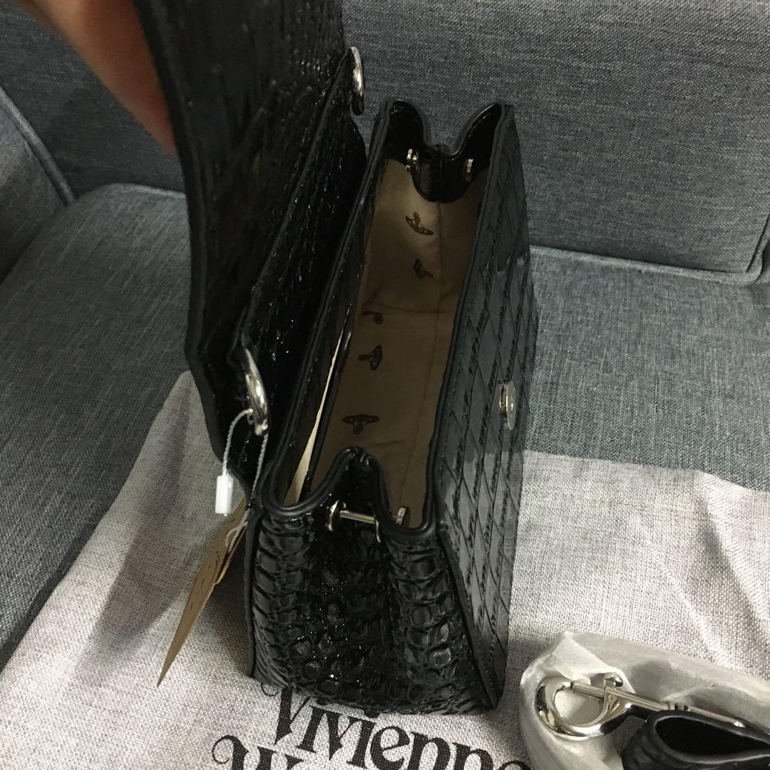 Vivienne Westwood クロコ ミディアム Hazel バッグ - バッグ高価