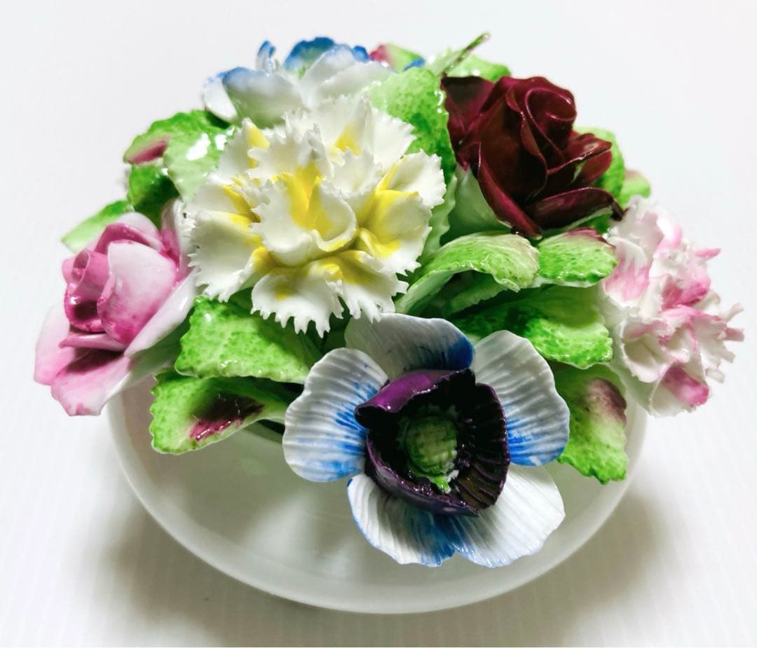 美品　Royal Doulton 陶花　FLORAL インテリア置物