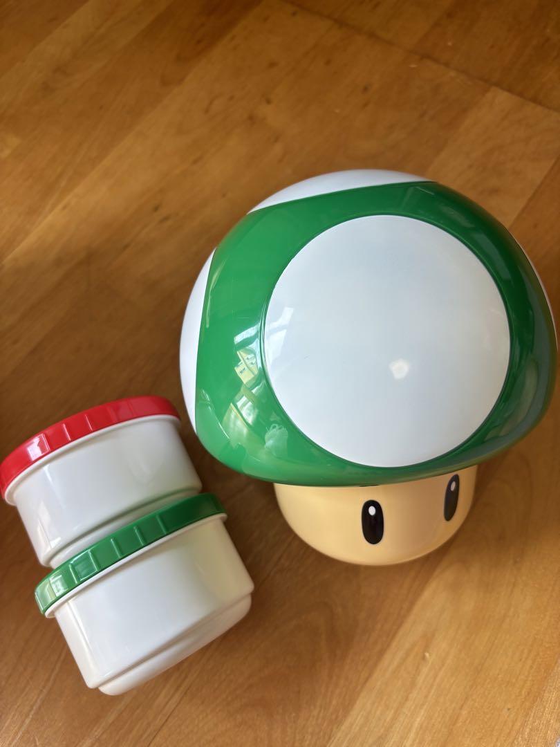 《未使用品》スーパーマリオスーパーキノコランチボックス(1UPキノコ)