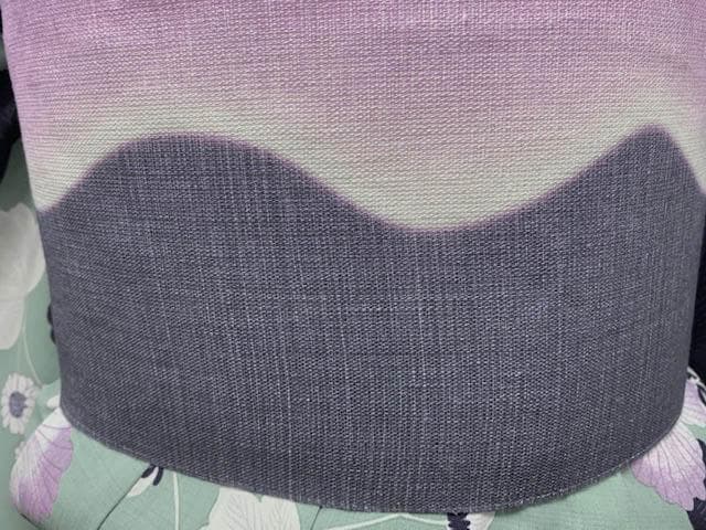 長尺本麻染 綺麗な色合い半巾帯 単衣・おじや縮・紬・浴衣に・1本限定