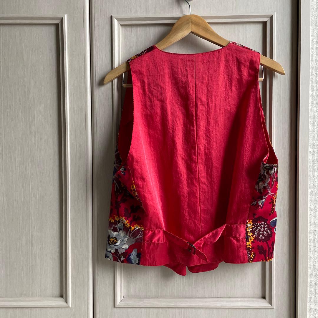 50 ケンゾー KENZO ジレ ベスト シャツ トップス カットソー 花柄