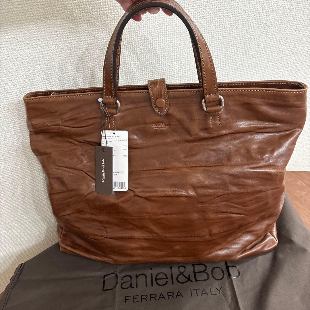 Daniel Bob LEVIN 40 レブィン ダークブラウン ハンドバッグDaniel Bob