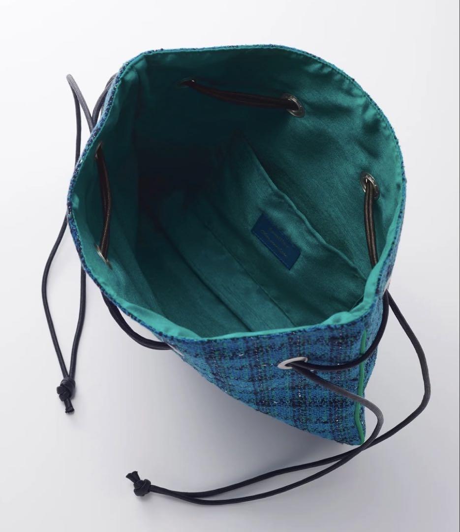シャルマントサックcharmant sac チェック柄 巾着袋 charmant sac チェック柄 巾着袋 （charmant sac(シャルマント