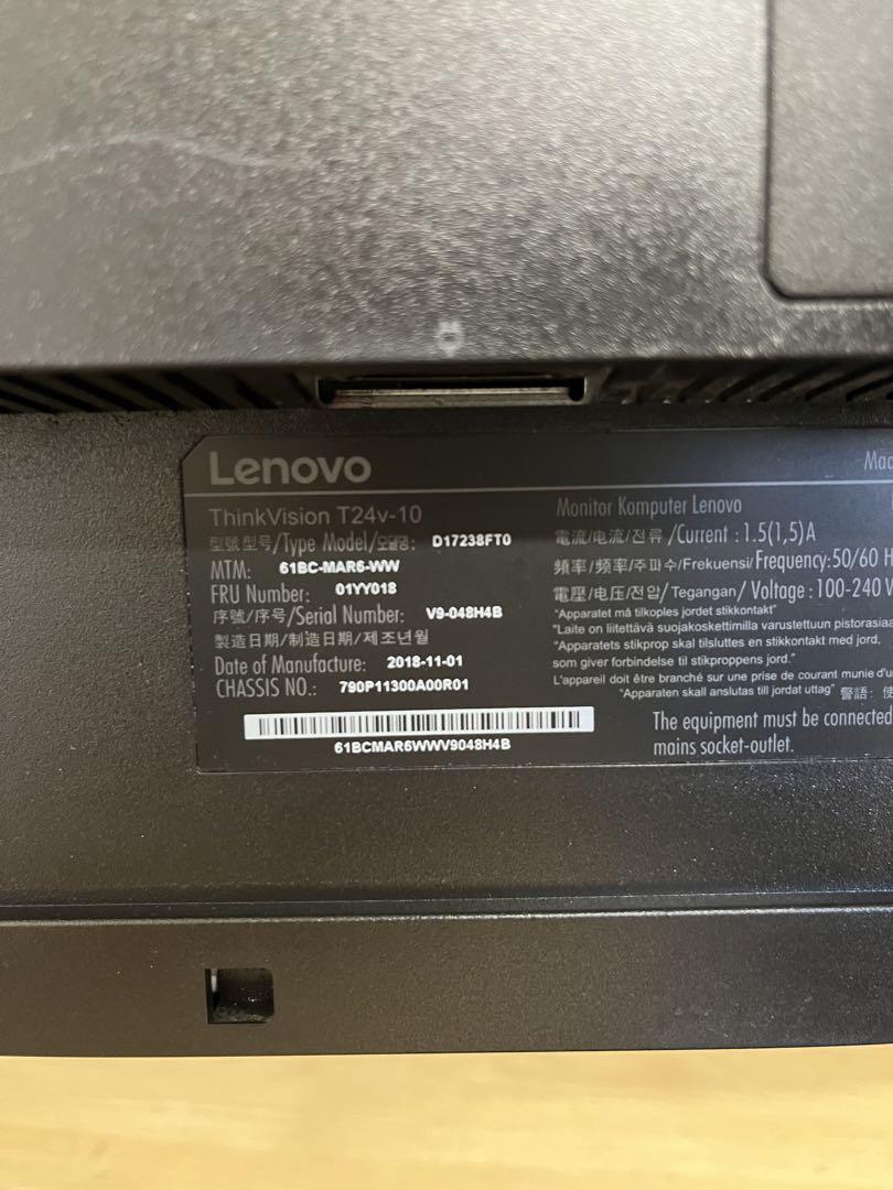 訳ありLenovo T24v-10  23.8型モニターPS4対応内蔵スピーカー