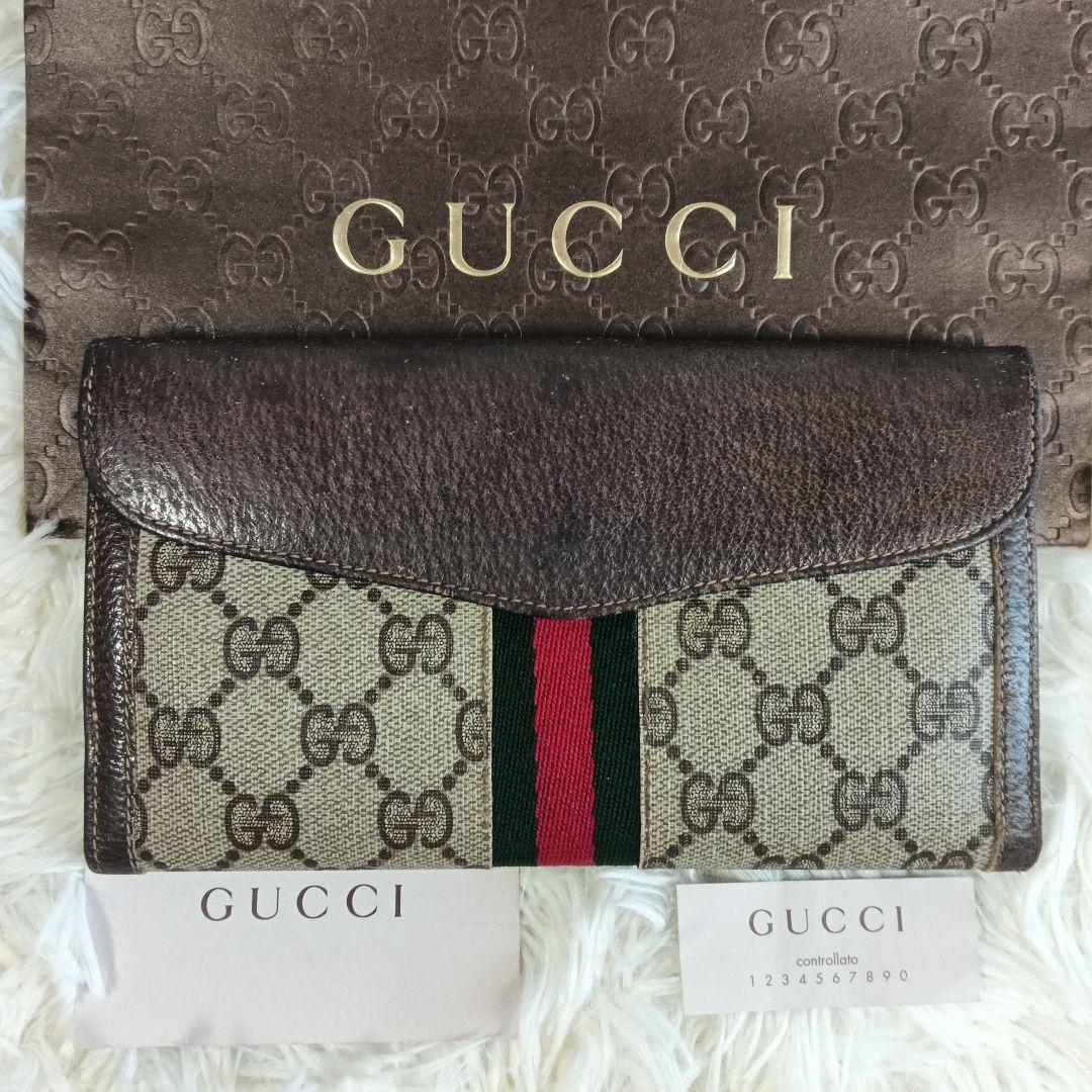 【GUCCI】グッチ　長財布　財布　オールドグッチ　✨美品✨